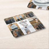 私のパパに電話してくれたことに感謝している」写真紙コースト スクエアペーパーコースター (アングル)