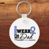 私のパパのための食道がん包皮リボン キーホルダー (正面)