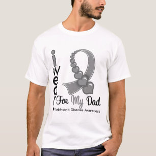 私のパパのためのParkinsonsの病気のリボン Tシャツ