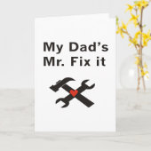 私のパパのフィックス カード (黄色い花)