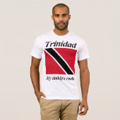 私のパパのルーツTrinidad mens Tシャツ (正面フル)