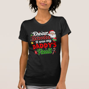 私のパパの家族のクリスマスおもしろいのせいだ Tシャツ