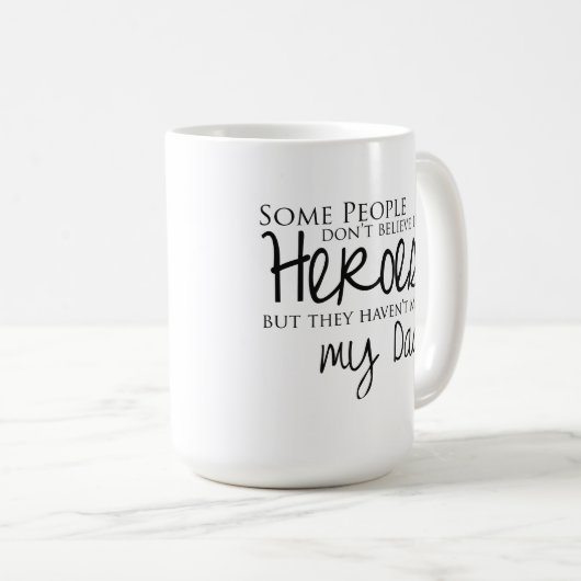 私のパパの引用文のコーヒー・マグ コーヒーマグカップ (正面右)