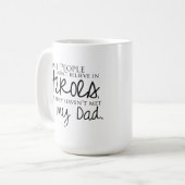 私のパパの引用文のコーヒー・マグ コーヒーマグカップ (正面左)