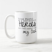 私のパパの引用文のコーヒー・マグ コーヒーマグカップ (左)