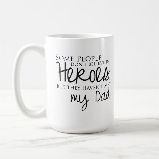 私のパパの引用文のコーヒー・マグ コーヒーマグカップ (左)