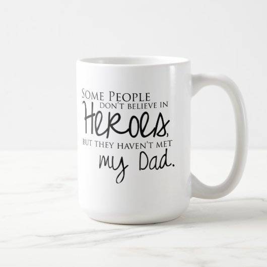 私のパパの引用文のコーヒー・マグ コーヒーマグカップ (右)