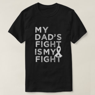 私のパパの戦いは私の戦闘機-肺癌のワイシャツです Tシャツ