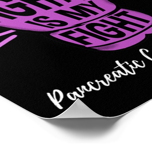 私のパパの戦いは膵臓がん患者との戦いだ ポスター (角)