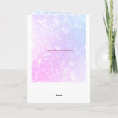 私のパパの挨拶気にのカードを持ってくれてありがとう サンキューカード (裏面)