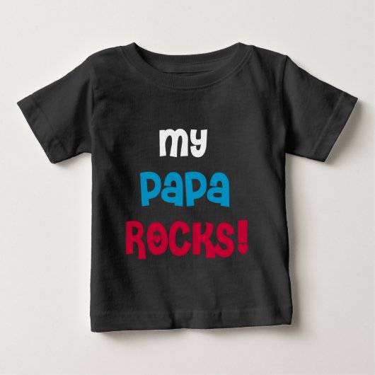 私のパパの石 ベビーTシャツ (正面)