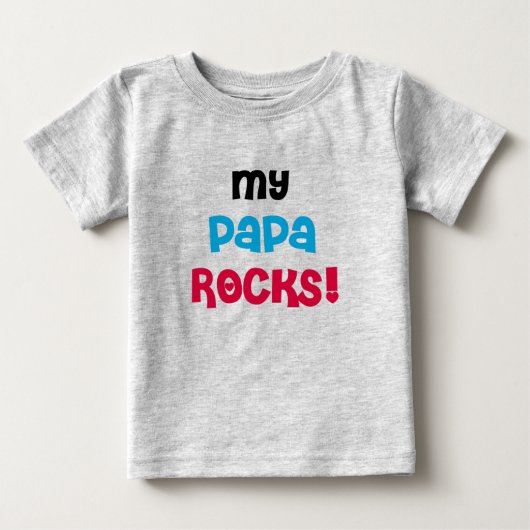 私のパパの石 ベビーTシャツ (正面)