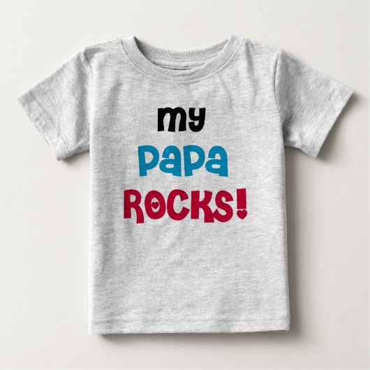 私のパパの石 ベビーTシャツ (正面)