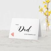 私のパパの結婚式の日カードへ カード (黄色い花)
