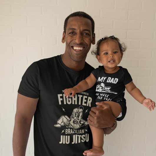 私のパパはあなたのパパタップを作ることができる | Jiu Jitsu ベビーボディスーツ