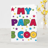 私のパパはカッコいい カード (黄色い花)