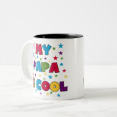 私のパパはクールです ツートーンマグカップ (正面左)