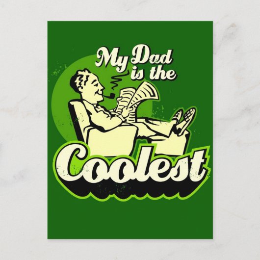 私のパパはクール ポストカード (正面)
