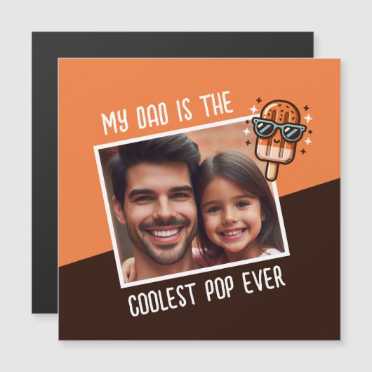 私のパパはクールEverポップ・アートののカスタム写真 (正面/裏面)