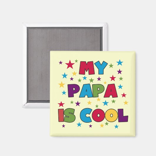 私のパパはクールTシャツとギフトだ マグネット (正面/裏面)