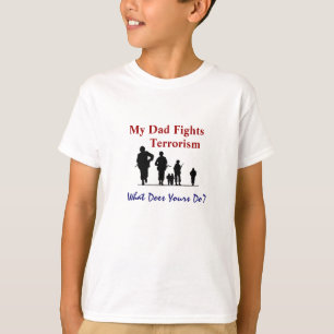 私のパパはテロを打倒します Tシャツ