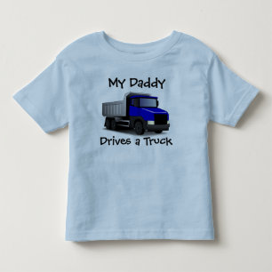 私のパパはトラックの幼児のTシャツを運転する トドラーTシャツ