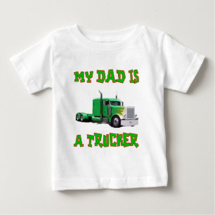 私のパパはトラック運転手です ベビーTシャツ