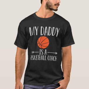 私のパパはバスケットボールコーチの引用文息子か娘か Tシャツ