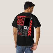 私のパパはパパで冗談を言うおもしろい Tシャツ (裏面フル)