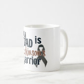 私のパパはパーキンソンの戦士 コーヒーマグカップ (正面右)