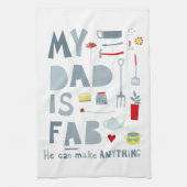 私のパパはファブ キッチンタオル (縦)