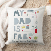 私のパパはファブ クッション (ブランケット)