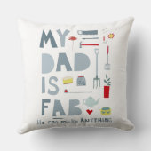 私のパパはファブ クッション (裏面)