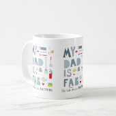 私のパパはファブ コーヒーマグカップ (正面左)