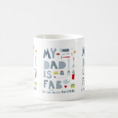 私のパパはファブ コーヒーマグカップ (中央)
