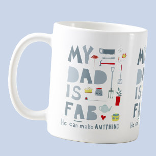 私のパパはファブ コーヒーマグカップ