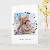 私のパパは世界で最も偉大な父親日だ カード (黄色い花)