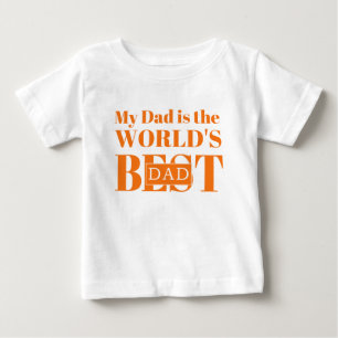 私のパパは世界の最高のパパ ベビーTシャツ