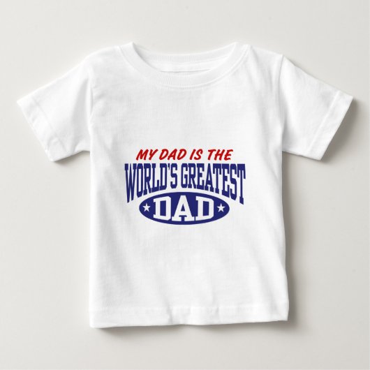 私のパパは世界一のパパだ ベビーTシャツ (正面)