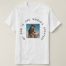 私のパパは世界一の父の日写真だ Tシャツ