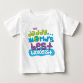 私のパパは世界最高の生物学者のTシャツだ ベビーTシャツ (正面)