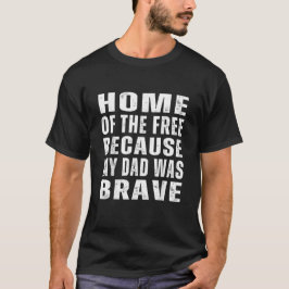 私のパパは勇敢な退役軍人 Tシャツ
