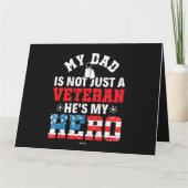 私のパパは単なる退役軍人ではない私のヒーロー退役軍人 カード (裏面)