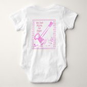 私のパパは右ガベルベビーボディスーツのために戦う ベビーボディスーツ (裏面)