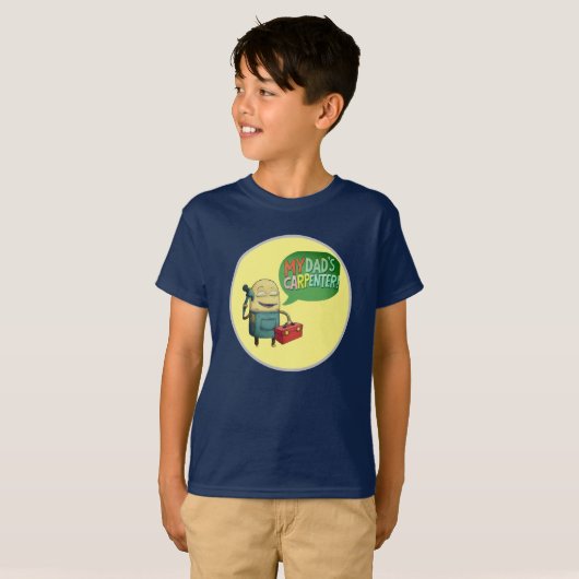 私のパパは大工のTシャツ Tシャツ (正面フル)