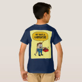 私のパパは大工のTシャツ Tシャツ (裏面フル)