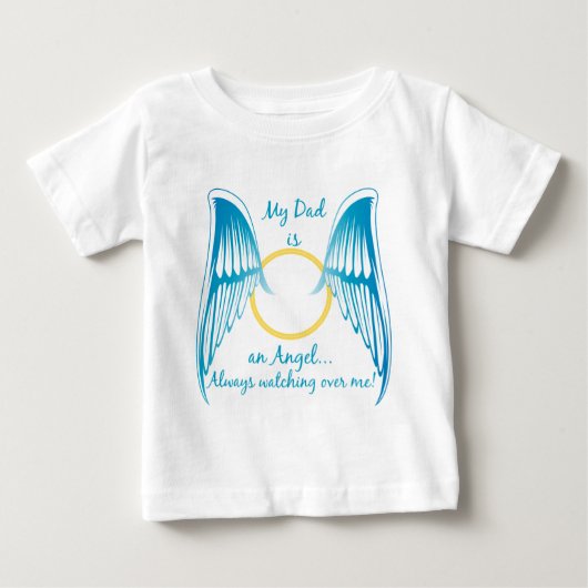 私のパパは天使だ ベビーTシャツ (正面)