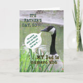「私のパパは宇野の数々だ」/Happy Father's Day カード (正面)