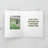 「私のパパは宇野の数々だ」/Happy Father's Day カード (内部)