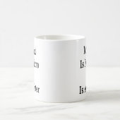 私のパパは彼がペインターの私の英雄です コーヒーマグカップ (中央)